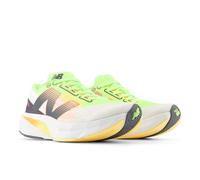 New Balance FuelCell Rebel V4 pour homme, Blanc/citron vert blanchi/mangue chaude, 8