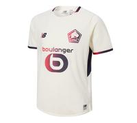 New Balance Garçons Lille LOSC Away Youth Short Sleeve Jersey en Noir, Polyester, Taille YM