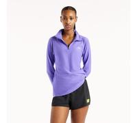New Balance Sport Essentials Space Dye Half Zip Long Sleeve T-shirt Violet M Femme