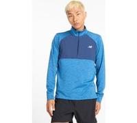 New Balance Heat Grid Half Zip Long Sleeve Top In Blue Taille: XL | Vêtements de Sport Outlet | Homme | Bleu