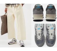New Balance Heritage U574 Baskets En Daim Mesh De Luxe Sportschuhe 43 Gris
