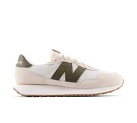 New Balance Homme 237 en Blanc/Marron, Suède/Mesh, Taille 42 Large