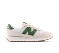 New Balance Homme 237 en Blanc/Vert, Suède/Mesh, Taille 42.5 Large