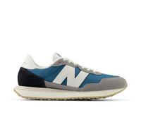New Balance Homme 237 en Gris/Blanc, Cuir, Taille 44 Large