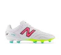 New Balance Homme 442 Pro FG V2 en Blanc/Jaune/Rose, Microfibre, Taille 44