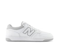 New Balance Homme 480 en Blanc/Gris, Cuir, Taille 37.5