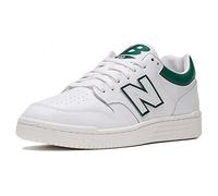 New Balance Homme 480 Sneaker, Blanc/Vert, 44 EU