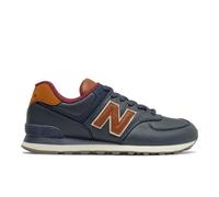New Balance Homme 574 en Bleu/Rouge, Cuir, Taille 40.5 Large