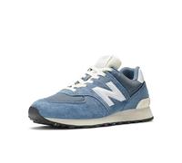New Balance Homme 574 V2 Varsity Suede Sneaker, Indigo Vintage/Blanc/Angora, 46.5 EU