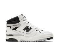 New Balance Homme 650 en Blanc/Noir/Gris, Cuir, Taille 45 Large