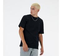 New Balance Homme Athletics Cotton T-Shirt en Black, Coton, Taille M