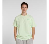 New Balance Homme Athletics Cotton T-Shirt en Vert, Coton, Taille M