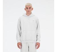 New Balance Homme Athletics French Terry Hoodie en Gris, Coton Fleece, Taille S