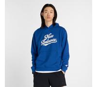 New Balance Homme Athletics Legacy Hoodie en Bleu, Coton, Taille S