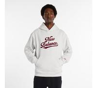 New Balance Homme Athletics Legacy Hoodie en Gris, Coton, Taille M
