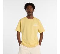 New Balance Homme Athletics Legacy T-Shirt en Beige, Coton, Taille 2XL