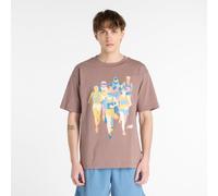 New Balance Homme Athletics System That Runs T-Shirt en Marron, Coton, Taille 2XL