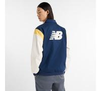 New Balance Homme Athletics Varsity Jacket en Bleu, Coton, Taille XL