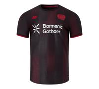 New Balance Homme Bayer 04 Home Elite Player Jersey en Noir/Rouge, Polyester, Taille M