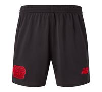 New Balance Homme Bayer 04 Home Short en Noir/Rouge, Polyester, Taille S