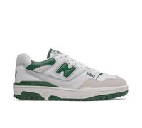 New Balance Homme BB550 en Blanc/Vert, Cuir, Taille 40.5