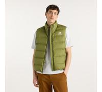 New Balance Homme Boston Puffer Vest en Green, Polyester, Taille XS