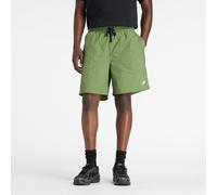 New Balance Homme Castlefield Woven Short 7" en Vert, Polytissé, Taille L