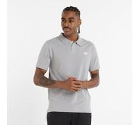 New Balance Homme Cotton Pique Polo en Gris, Coton, Taille 2XL