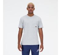 New Balance Essentials Maillot de bain manches courtes en jersey de coton repens pour homme, Gris athl tique, Taille M