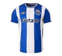 New Balance Homme FC Porto Home Short Sleeve Jersey en Blanc/Bleu, Polyester, Taille M