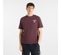 New Balance Homme Grab a Bite London T-Shirt en Brown, Coton, Taille M