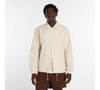 New Balance Homme Lightweight Coaches Jacket en Beige, Nylon Tissé, Taille XL