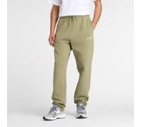 New Balance Homme Linear Graphic Fleece Pant en Vert, Polaire Poly, Taille S