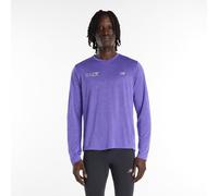 New Balance Homme London Edition RC Essential Long Sleeve en Mauve, Polyester, Taille M