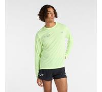 New Balance Homme London Edition RC Essential Long Sleeve en Vert, Polyester, Taille M