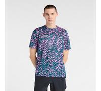 New Balance – T-shirt Homme – London Edition RC Essential imprimé Rose/Vert – L