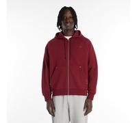 New Balance Homme Lunar New Year Full Zip Hoodie en Rouge, Coton, Taille M