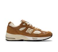 New Balance Homme Made in UK 991v1 en Marron/Beige, Cuir, Taille 41.5