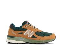 New Balance Homme Made in USA 990v3 en Marron/Vert, Cuir, Taille 41.5 Large