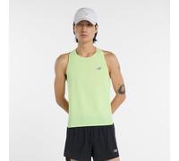 New Balance Homme Race Day Ultra Light Singlet en Vert/Gris, Polytissé, Taille M