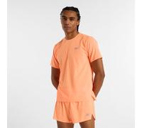 New Balance Homme Race Day Ultra Light T-Shirt en Orange, Polytissé, Taille S