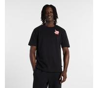 New Balance Homme Ramen T-Shirt en Noir, Coton, Taille L