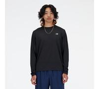 New Balance Homme RC Essential Long Sleeve en Noir/Gris, Poly Knit, Taille XL