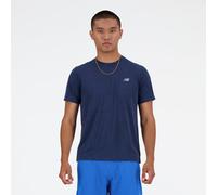 New Balance Homme RC Essential T-Shirt en Bleu Marine/Gris, Poly Knit, Taille L