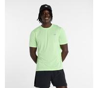 New Balance Homme RC Essential T-Shirt en Vert/Gris, Poly Knit, Taille L