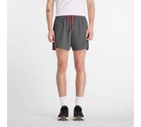 New Balance Homme RC Ultra Light Split Short 5" en Rouge, Nylon tissé, Taille L