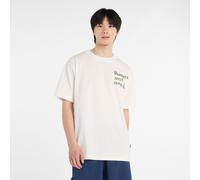 New Balance Homme Runners Arent Normal T-Shirt en White, Coton, Taille M