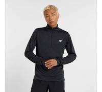 New Balance Knit 1/4 Zip Haut Manches Longues Hommes-Noir XXL