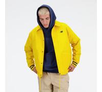New Balance Homme Sportswear's Greatest Hits Coaches Jacket en Jaune, Polytissé, Taille XL