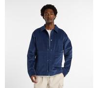 New Balance Homme Stretch Corduroy Overshirt en Blue, Coton, Taille M